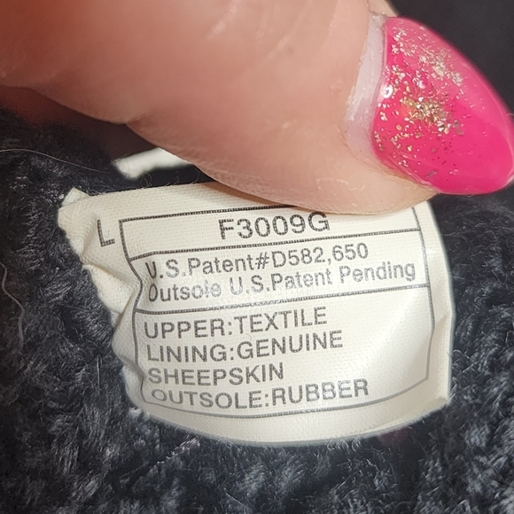 Ugg Black Classic Cardy Knit Boots Women's Size 7 - Picture 8 of 16